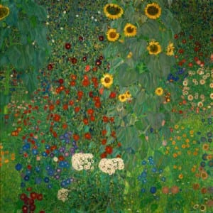 gustav-klimt-farm-garden-with-sunflowers-c-1912